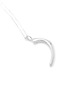 wisiory PEARL empty / glossy silver necklace 1