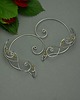 nausznice Nausznice zausznice oryginalne kolczyki zielony perydot wire wrapping 5