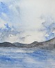 obrazy Akwarela Morski pejzaż oryginalny obraz 300g A4 21x30 cm 1