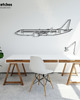 Ozdoby na ścianę Boeing 737 MAX metalowa ozdoba na ścianę 3D 4