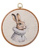 Ozdoby na ścianę Sir Rabbit,  haft w oprawie 20 cm 4
