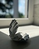 pojemniki na biżuterię Ceramiczna Muszla Muszelka Skarbiec z Perłą na Biżuterię Biały Puch 1