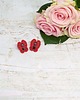 kolczyki soutache Kolczyki z hematytem czerwone 6