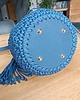 torby na ramię Ręcznie robiona torebka bucket bag w kolorze jeansowym 5