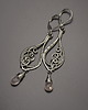 kolczyki wire wrapping Długie kolczyki kwarc różowy wire wrapping 1