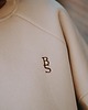 bluza bez kaptura damska Bluza Basic oversize beżowa 7