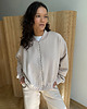 bluza bez kaptura damska Bluza Bomber caffe latte na zamek 7