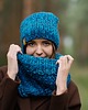 czapki damskie Niebieska czapka beanie MAXCOLOR 2