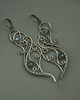 kolczyki wire wrapping Długie kolczyki labradoryt wire wrapping 3