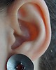 kolczyki wire wrapping Kapelusze /red/ sztyfty 6
