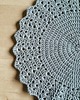obrusy i serwetki Okrągła serwetka handmade ze sznurka bawełnianego 2