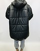 kurtki damskie oversize czarna pikowana zimowa kurtka 4