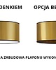 plafony Złota lampa sufitowa DUBAJ MIRROR fi - 30 cm 5