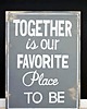 inne Typografia na sklejce TOGETHER 1