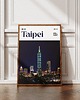 plakaty Minimalistyczny plakat Tajpej Tajwan 4