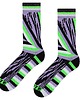 skarpetki damskie Kolorowe skarpetki UV świecące w ultrafiolecie, unisex, bawełniane, design 3