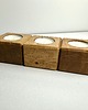 świeczniki i świece Dębowy świecznik drewniany tealight 2