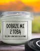 świece zapachowe Świeca sojowa DOBRZE MI Z TOBĄ 235 ml 1
