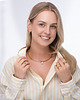 bransoletki - inne Złoty elegancki choker z cyrkonią ze stali chirurgicznej premium Paraiso Luna 2