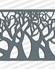 Ozdoby na ścianę DEKORACYJNY PANEL AŻUROWY, DRZEWA, DEKORACJA ŚCIENNA 3D, ORNAMENT,50 x 70 cm, 4