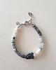 bransoletki z kamieni naturalnych Bransoletka RAW opal dendrytowy, czarny turmalin 3