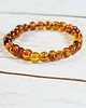 bransoletki z kamieni naturalnych Bransoletka z bursztynu naturalnego elastyczna 1