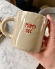 kubki i filiżanki Duży Ceramiczny Kubek Handmade 400 ml Beżowy dla Młodej Mamy 8