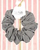 gumki do włosów L średnia gumka do włosów jedwab naturalny scrunchie szara basic 1