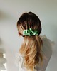 spinki i klamry do włosów Scrunchie spinka klamra jedwabna limonkowy zefir 2