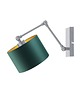 kinkiety Regulowany kinkiet do sypialni w stylu urban jungle TULON GOLD 6