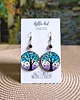 kolczyki drewniane Kolczyki malowane ręcznie Drzewo snów 2