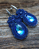 kolczyki soutache Granatowe kolczyki sutasz 2