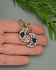 kolczyki wire wrapping Kolczyki księżyce ametyst wire wrapping 3