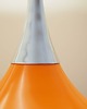 lampy wiszące Duńska lampa wisząca z lat 60. z pomarańczowym kloszem 3