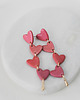 kolczyki z masy plastycznej Kolczyki wiszące STRING OF HEARTS 7