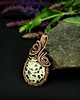 wisiory Jaspis dalmatyński wisiorek wire wrapping 4