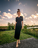 sukienki midi damskie Kelly Black - sukienka 1
