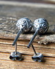 kolczyki wire wrapping Bogato zdobione kule  2