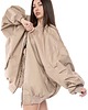 kurtki damskie Kurtka typu bomber oversize mocca 2