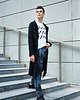 bluzy męskie Długi płaszcz EXPRESS czarny 7