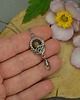 wisiory Długi wisiorek złote labradoryty wire wrapping 5