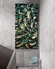 obrazy Efektowny duży obraz metaliczny abstrakcyjny płaskorzeźba 80x160cm 5