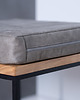 pufy do siedzenia Pufa, stolik Korfu loft drewno, metal czarna 4