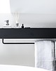 regały i półki Półka łazienkowa metalowa loftowa czarna 60 cm 6