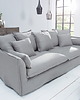 sofy i szezlongi Sofa, kanapa Heaven, szara, len, tworzywo, 80x215x100 cm 1