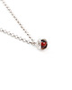 srebrne naszyjniki Srebrny naszyjnik z bursztynem mini KONWALIA 1