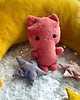 misie i maskotki Miękki pluszowy kotek Truskawka 1