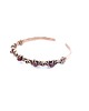 bransoletki wire wrapping Miedziana bransoleta mankietowa z rubinem 9