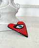 broszki Broszka PATRZ SERCEM 13 ręcznie haftowana przypinka 1