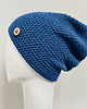 czapki damskie Czapka przejściowa cienka beanie smerf bawełna S/M blue 1